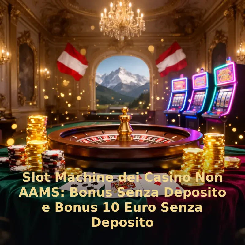 Slot Machine dei Casino Non AAMS: Bonus Senza Deposito e Bonus 10 Euro Senza Deposito